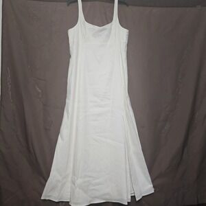 Antonio Melani Womens Dress Size 10 Ivory Long A-Line Sweetheart Slit Sleeveless